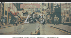 Desktop Screenshot of boysofyoga.com