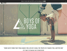Tablet Screenshot of boysofyoga.com